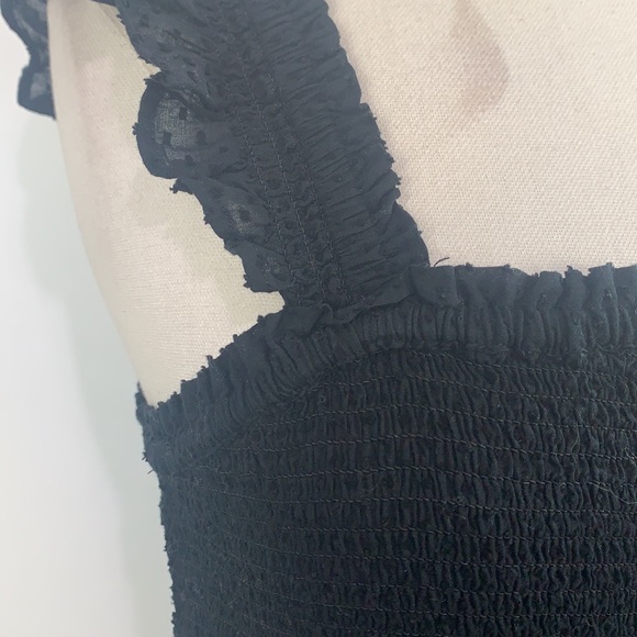 J Crew black dotted peasant dress - Picture 4 of 8